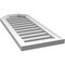 Ekena Millwork Octagonal Top Surface Mount PVC Gable Vent w/ 2"W x 1-1/2"P Brickmould Frame, 14"W x 34"H GVPOT14X3402SF - alternate 2